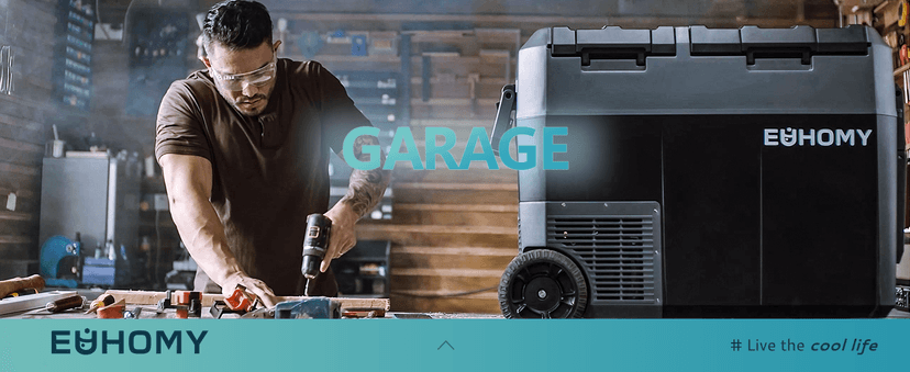 EUHOMY 12 Volt Refrigerator with Ice Maker, 48QT(45L) Electric Cooler Usable Battery Dual Zone, Car Refrigerator APP Control, 12V Fridge 12/24V DC 110-240V AC for Camping, Travel, Outdoor, Home