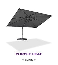 PURPLE LEAF Outdoor Dining Table 121" X 37" Slatted Tabletop Large Aluminum Rectangular Patio Dining Table for 10, Weather-Resistant Patio Table for Backyard Garden Lawn Porch Deck