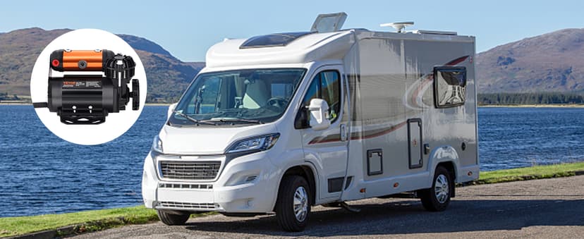 VEVOR Onboard Air Compressor Kit 150PSI Offroad Air Compressor Portable Tire Inflator Heavy Duty 3.5CFM Air Pump for Jeep SUV 4x4 Vehicle Compatibility with Air tools, Air horns, Lockers