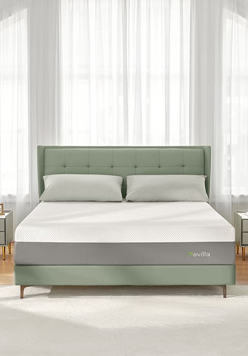 Novilla King Mattress in a Box, Memory Foam Mattress King Size 10 Inch, Medium Firm Mattress for Back Pain Relief and Support, Gel Infused, Ataraxia