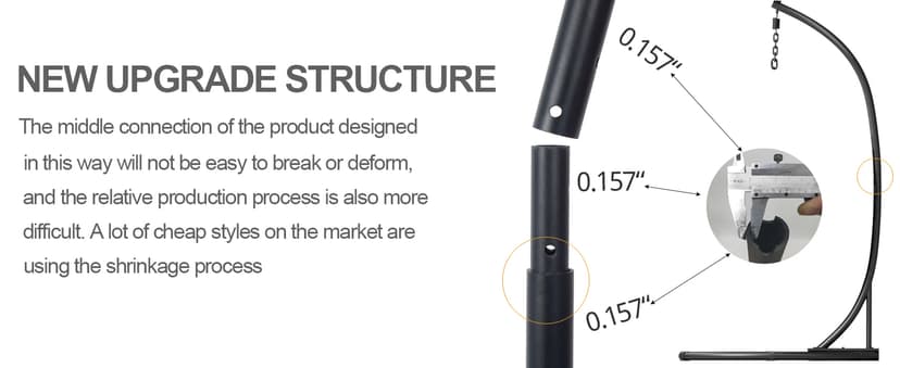 Hanging Egg Chair with Stand - Egg Swing Chair Outdoor Indoor Patio Wicker Chair Swing Hammock Egg Chairs 400lbs Capacity for Outside Patio, Bedroom, Garden and Balcony