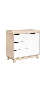 Babyletto Hudson 3-in-1 Convertible Baby Crib - GREENGUARD Gold Certified - Convertible Crib to Toddler Bed and Daybed - Baby Bed with 4 Adjustable Heights - Wooden Crib - Washed Natural