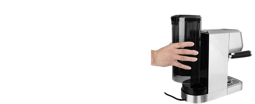 CASABREWS 3700 Essential Espresso Machine 20 Bar, Stainless Steel Cappuccino & Latte Machine with Steam Frother for Home, 43.9oz Water Tank, Silver