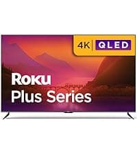 Roku Smart TV – 65-Inch Pro Series 4K QLED RokuTV with Backlit Roku Voice Remote Pro, Dolby Vision IQ, 120Hz Refresh Rate – Live Local News, Sports, Gaming