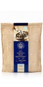 Cafe Blue 100% Authentic Jamaica Blue Mountain Medium Roast Whole Bean Premium Arabica Coffee, 16 Ounces (1 Pound, 454 Grams)