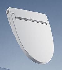 VALBELV Bidet Toilet Seat with Dryer & Warm Water, Self Cleaning Electric Elongated Bidet Attachment for Toilet with Rear/Front/SPA Wash, Slow Close Toilet Seat with Remote Control