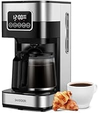 SHARDOR Espresso Machine 20 Bar, Professional Espresso Machine with Milk Frother and Touchscreen, Expresso Coffee Machines with Adjustable Temperature,for Cappuccino, Latte