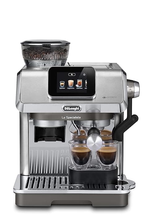 De'Longhi La Specialista Arte Evo Espresso Machine - Compact Cold Brew Coffee Maker with Grinder, Frother, Variable Temp Control & Tamping Tools - Home Barista Kit for Lattes, Cappuccinos, Iced Coffee