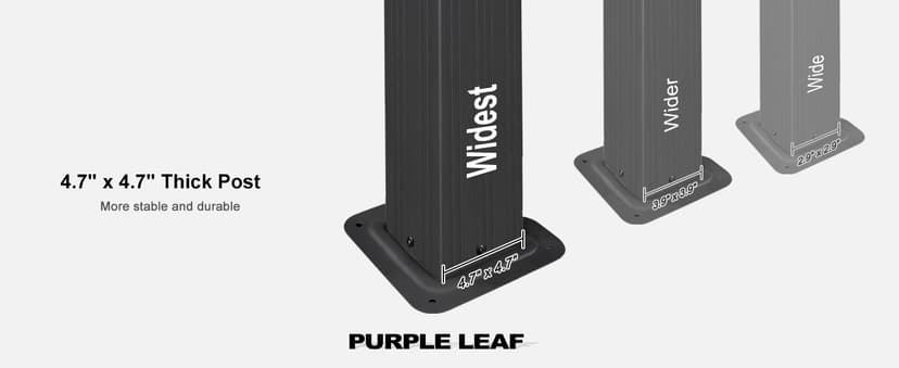 PURPLE LEAF 10' X 14' Permanent Hardtop Gazebo Aluminum Gazebo with Galvanized Steel Double Roof for Patio Lawn and Garden, Curtains and Netting Included, Grey