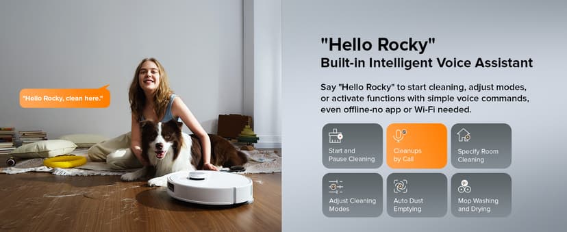 roborock Qrevo Edge Robot Vacuum and Mop, 18,500Pa Suction, Zero-Tangling, AdaptiLift Chassis, Al Obstacle Recognition, Hot Water Mop Washing & Dock Self Cleaning, Corner to Edge Deep Cleaning