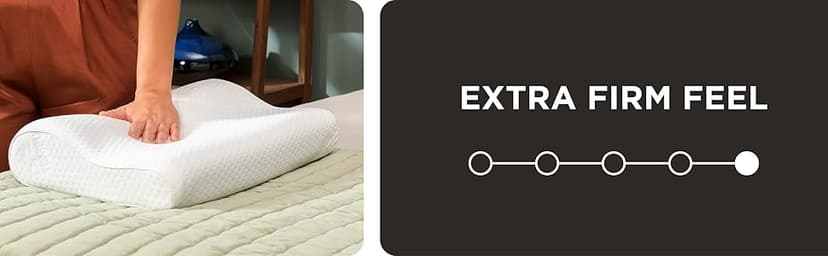 Tempur-Pedic TEMPUR-Ergo Neck Pillow, Large Profile, White