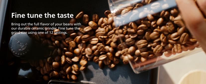 Philips 4400 Series Fully Automatic Espresso Machine – 12 Hot & Iced Coffees, Quick-to-Clean LatteGo Milk System, SilentBrew, QuickStart, Ceramic Grinder, Black Chrome (EP4444/90)