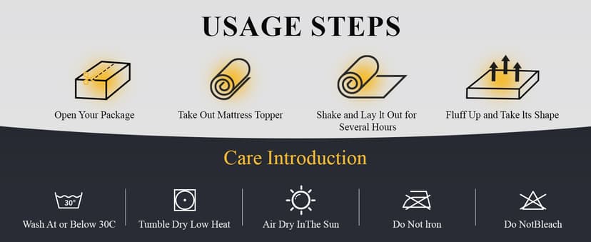 DOWNCOOL 3 Inch Queen Mattress, Ultra Thick and Fluffy Supportive Memory Foam Mattress Topper for Body Pain, Pad with Breathable Mesh Design for Deep Sleep, 80x60x3 Inches