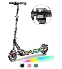 FanttikRide T9 Electric Scooter for Kids 4.3-5.6 ft, 7/10/12 MPH, LED Battery Level, Height Adjustable and Foldable, Electric Scooter for Kids, 200W Motor, Up to 40 mins