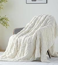Uttermara Faux Fur Weighted Blanket Twin Size 15 Pounds, 48" x 72" Sherpa Heavy Blanket Throw for Couch Sofa Bed, Super Soft Plush Fleece & Warm Cozy Sherpa Reverse, Great for Calming and Relax, Gray