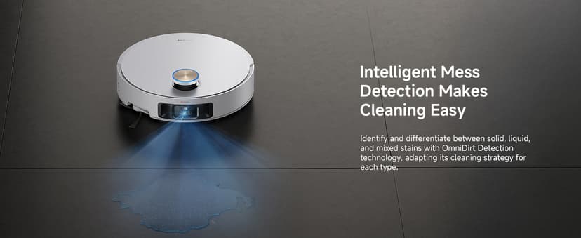 DREAME X50 Ultra Complete Robot Vacuum and Mop with Auto-Empty and Mop Self-Cleaning, 20,000Pa Suction, Obstacle Avoidance and 360° Navigation, Corner to Edge Deep Cleaning, Detangling Brush (White)