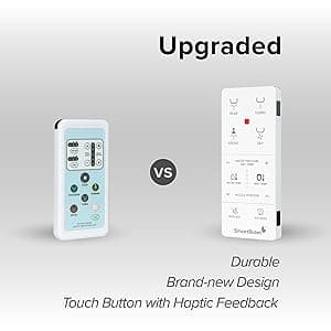 SmartBidet SB-1000WE Electric Bidet Toilet Seat with Heated Seating, Warm Air Dryer, Temperature Control Wash, and Remote Control, Elongated Seating