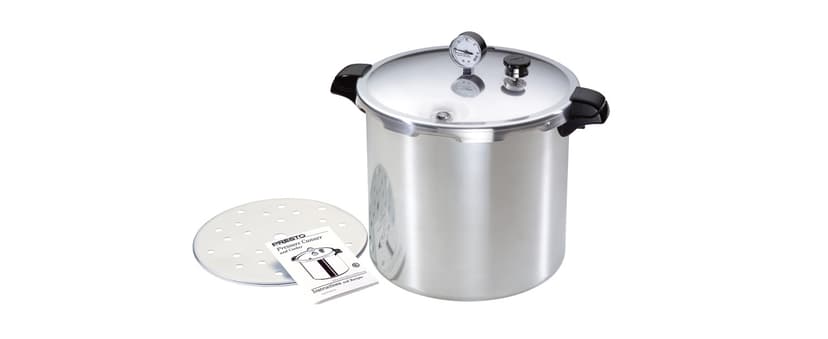 Presto 01784 23-Quart Induction Compatible Pressure Canner, Silver, Aluminum