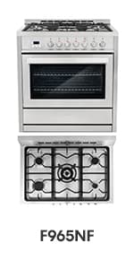 Cosmo COS-DFRL486GK 48 in. Lumin Collection 6.7 cu. ft. Double Oven Dual Fuel Range with 6 Sealed Burners, Rapid Convection, Stainless Steel