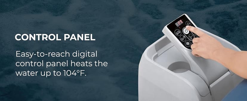 Bestway Coleman Miami AirJet Inflatable Hot Tub with EnergySense Cover, 2-Pack of SaluSpa Spa Seat and 2 Sets of SaluSpa Padded Headrest Pillows