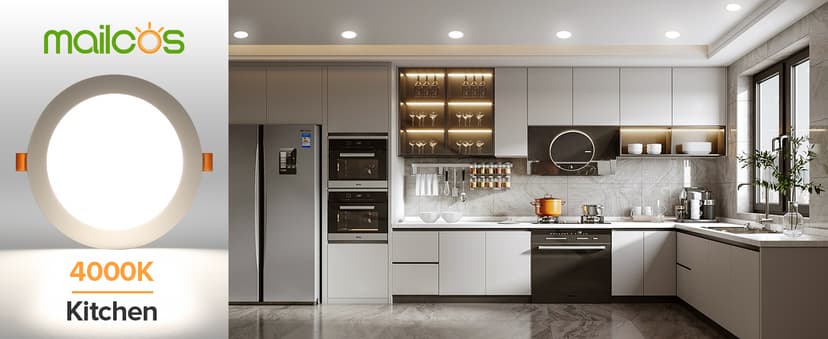 MAILCOS 12 Pack 6 Inch 5CCT Ultra-Thin LED Recessed Ceiling Light with Junction Box, 2700K-5000K Selectable, 1050LM High Brightness, Dimmable Canless Wafer Downlight, 12W 120V, ETL