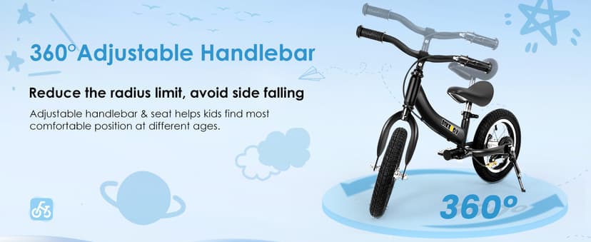 Balance Bike 2 in 1,The Dual Use of a Kids Balance Bike and Toddler Bike, for 2 3 4 5 6 7 Years Old -12 14 16 Inches with Training Theory, Brake, Pedal