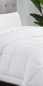 Serta ComfortSure King Mattress Cover, Fitted Pillow Top Mattress Pad, Super Soft and Breathable Quilted Cotton Protector with 18" Elastic Deep Pockets for Secure Fit, White