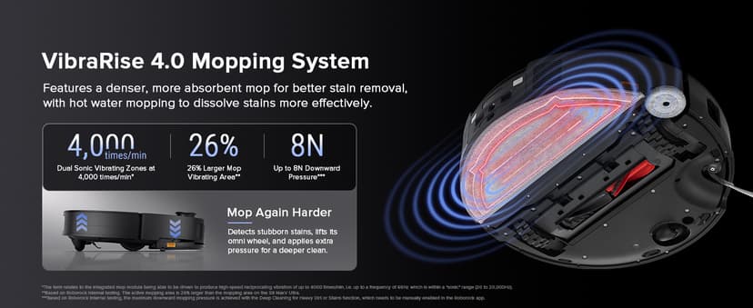 roborock Saros 10 Robot Vacuum and Mop, 22,000Pa Suction, AI Obstacle Avoidance, 3.14-inch Ultra Thin, Intelligent Dirt Detection, Zero Tangling Main Brush, Hot Water Mop & Dock Self Cleaning