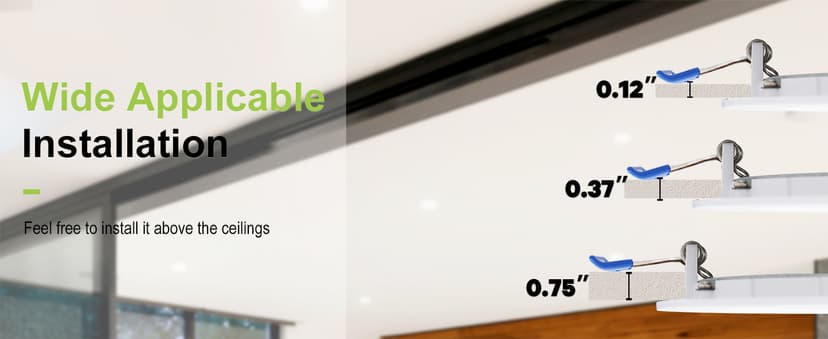 DAMINY 24 Pack 6 Inch LED Recessed Lighting with Junction Box,5CCT,Ultra-Thin Recessed Light,11W 1100lm, Dimmable Canless Wafer Ceiling Light, High Brightness - ETL