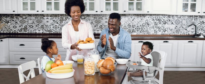 YOLEO Baby High Chair Booster Seat for Dining Table, Adjustable Height Travel Foldable High Chairs with Tray