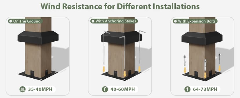 Aoxun 12' x 16' Outdoor Wood Gazebo, Hardtop Gazebo Permanent Wooden Pavilion with Galvanized Steel Gable Roof, for Patio, Garden, Deck, Cedar Wood