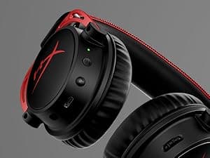 HyperX Cloud Alpha Wireless - Gaming Headset for PC, 300-hour battery life, DTS Headphone:X Spatial Audio, Memory foam, Dual Chamber Drivers, Noise-canceling mic, Durable aluminum frame,Red