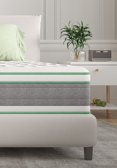 Novilla Twin Mattress, 10 Inch Twin Hybrid Mattress for Kids, Pocket Innerspring Pillow Top Mattresses for Motion Isolation, Pressure Relief & Edge Support,Soft Feel but Supportive