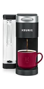 Keurig K-Slim Single Serve K-Cup Pod Coffee Maker, Multistream Technology, 3 Brew Sizes, Slim and Sleek Design, 46oz Removable Reservoir, White