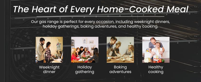 RRG361TS 36" Gas Range, 5 Sealed Burners, 4.3 cu. Ft. Capacity, Freestanding Slide-in Convection Oven, Easy Reach Racks, Clock and Timer, Stainless Steel