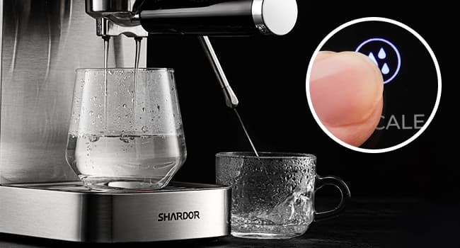 SHARDOR Espresso Machine 20 Bar, Professional Espresso Machine with Milk Frother and Touchscreen, Expresso Coffee Machines with Adjustable Temperature,for Cappuccino, Latte