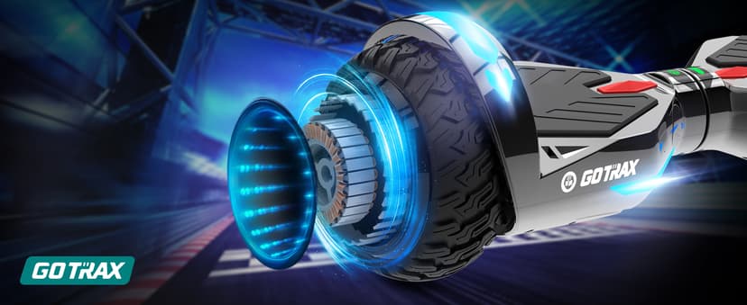 Gotrax Hoverboard with 6.5" LED Wheels & Headlight, Max 4/5/6Miles Range, 6.2mph Power by Dual 200W Motor, UL2272 Certified and 50.4Wh/65.52Wh/93.6Wh Battery Self Balancing Scooters for 44-176lbs Kids