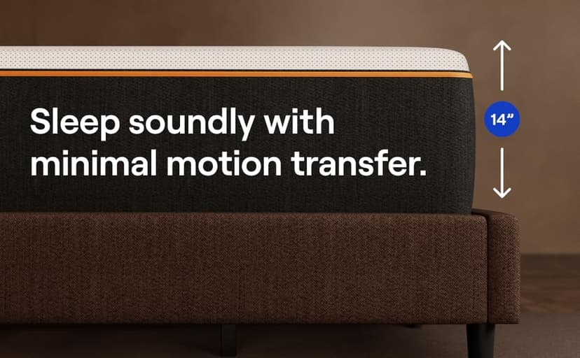 Nectar Premier Copper 14"" California King Mattress - Medium Firm Gel Memory Foam Mattress - 5 Layers of Comfort - Triple Action Cooling Tech - 365-Night Trial - Forever Warranty (White)