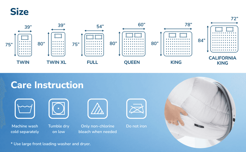Serta ComfortSure King Mattress Cover, Fitted Pillow Top Mattress Pad, Super Soft and Breathable Quilted Cotton Protector with 18" Elastic Deep Pockets for Secure Fit, White