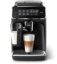 PHILIPS 1200 Series Fully Automatic Espresso Machine, Classic Milk Frother, 2 Coffee Varieties, Intuitive Touch Display, 100% Ceramic Grinder, AquaClean Filter, Aroma Seal, Black (EP1220/04)