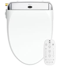 LEIVI Smart Bidet Toilet Seat with Wireless Remote and Side Panel, Multiple Spray Modes, Adjustable Heated Seat, Warm Water and Air Dryer, Auto LED Nightlight, Elongated