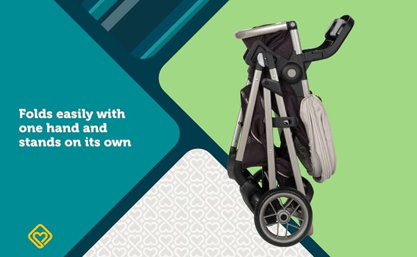 Safety 1st Deluxe Grow and Go Travel System Stroller and Car Seat Combo, 8-in-1 Travel System, Weight Capacity 4-30 lbs, Dunes Edge