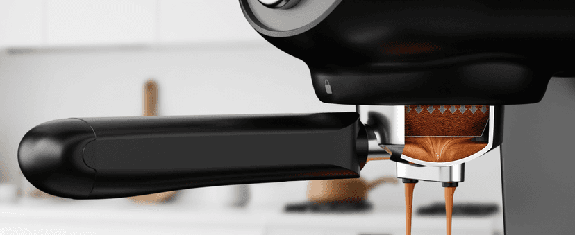 Espresso Machine, 20 BAR Pump Temperature Control, Compact Espresso Maker with Steam Milk Frother, Professional Coffee Makers for Home, Cappuccino, Latte, Gifts for Coffee Lover, Black