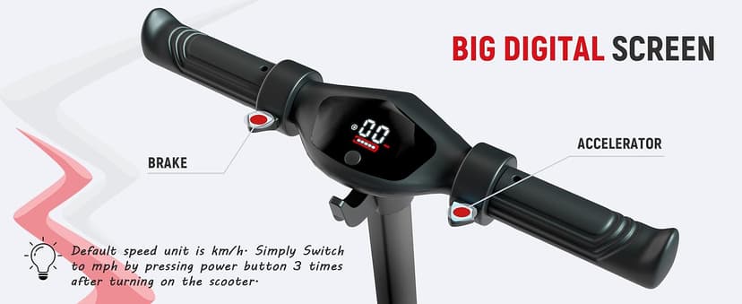 Foldable Electric Scooter for Kids, with Bright Front LED Lights,Shining Pedal Lights, LED Display, Dual Brakes 150W Motor Kids Electric Scooter, UL2272 Certified