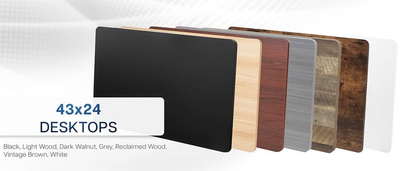 VIVO Electric 60 x 24 in Standing Desk, Memory Height Adjustment, 1B Series, One-Piece Black Top, Black Frame, DESK-KIT-1B6B