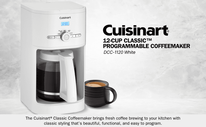 Cuisinart 10-Cup Thermal Classic™ Coffeemaker, Black with Thermal, 10-Cup, Programmable, DCC-1170BKNAS
