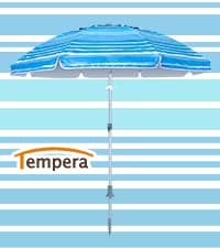 Tempera Patio Market Outdoor Table Umbrella with Auto Tilt and Crank,Large Sun Umbrella with Sturdy Pole&Fade resistant canopy,Easy to set