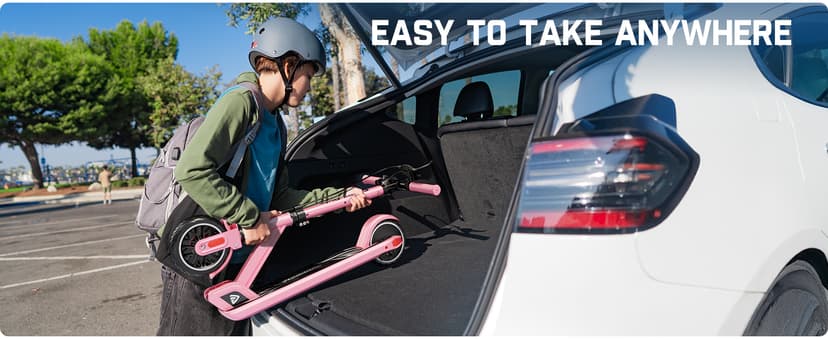 FanttikRide T9 Electric Scooter for Kids 4.3-5.6 ft, 7/10/12 MPH, LED Battery Level, Height Adjustable and Foldable, Electric Scooter for Kids, 200W Motor, Up to 40 mins