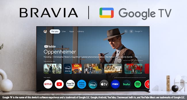 Sony 55-Inch 4K Ultra HD BRAVIA 3 LED Smart TV with Google TV, LED Flat Screen, Dolby Vision HDR, Google TV, Exclusive PS5 Features, 2024 Model (K-55S30)