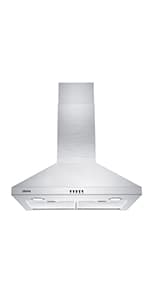 CIARRA Range Hood 30 inch 760m3/h Ductless Stove Hood Vent for Kitchen in Stainless Steel, Ducted and Ductless Convertible